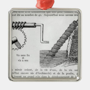 Archimedes-Schraube Ornament Aus Metall