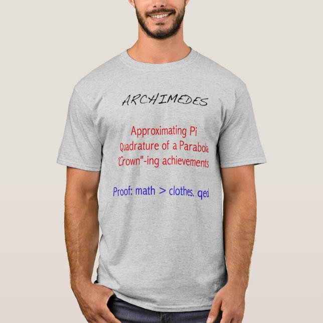 Archimedes-Tribut T-Shirt (Vorderseite)