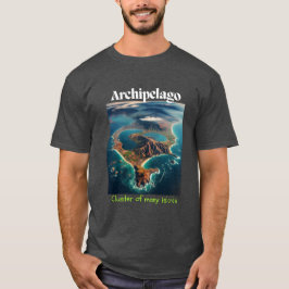 Archipelagecluster Holzkohleheizkörper-T - Shirt