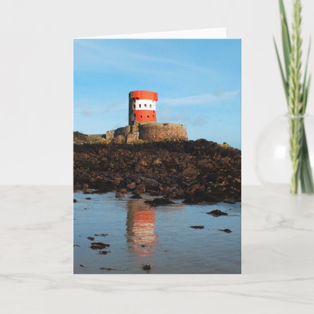 Archirondel Tower, Jersey Feiertagskarte (Vorderseite)