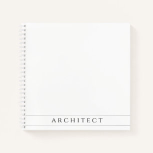 ARCHITECT 8,5" quadratisches Spiralnotizbuch / Sch Notizbuch
