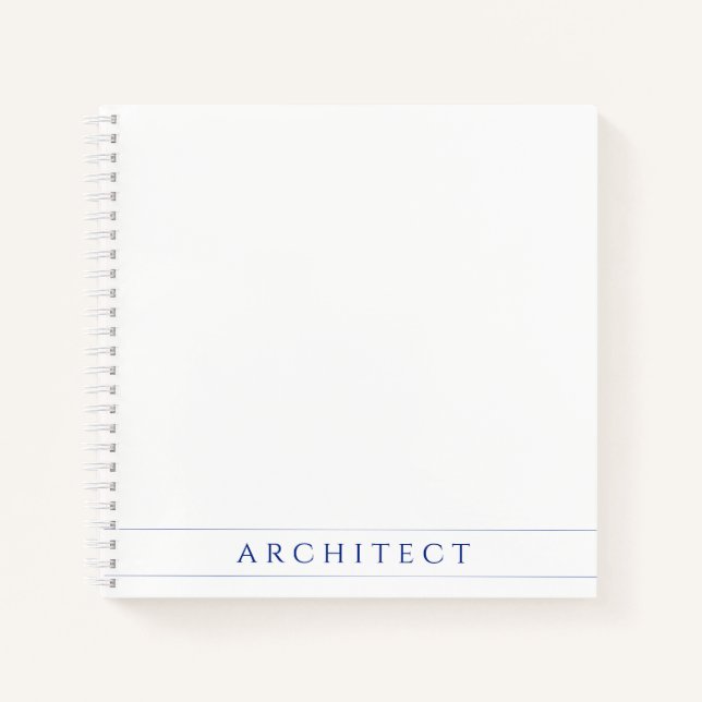 ARCHITECT 8.5" Square Spirituosen Notebook / Navy  Notizbuch (Vorderseite)