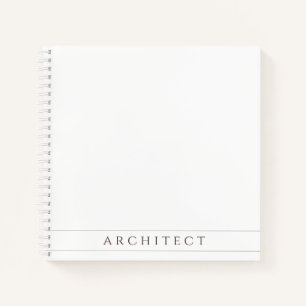 ARCHITECT 8.5" Square Spirituosen Notebook / Sepia Notizbuch