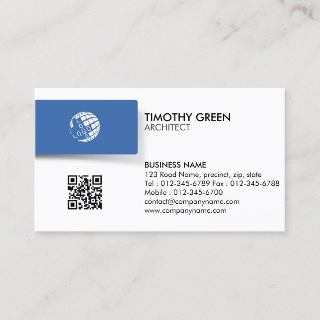 Architect Architect Architecture Contractor Visitenkarte (Vorderseite)