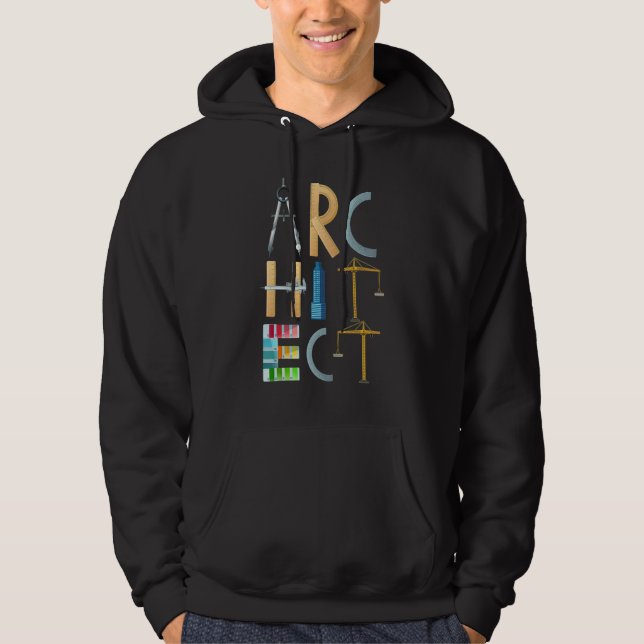 Architect Back To School Architecture Students Men Hoodie (Vorderseite)