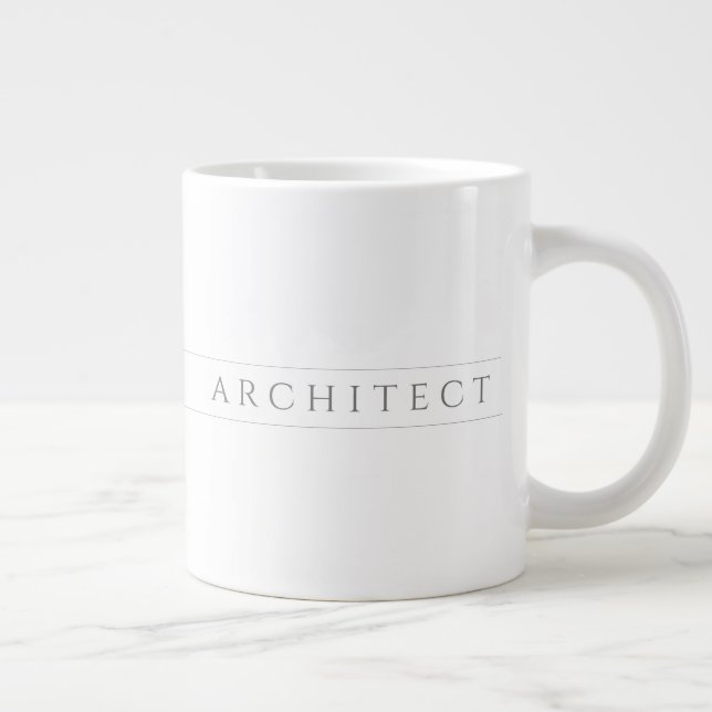 ARCHITECT Big White Tasse / Grau (Rechts)