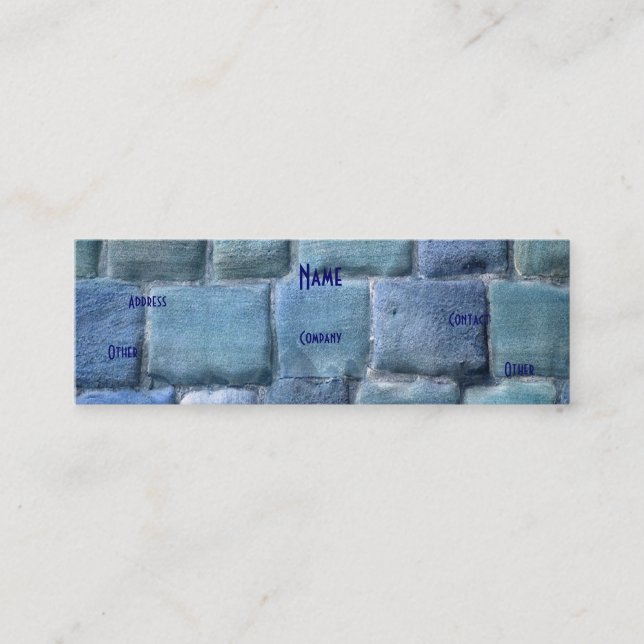 Architect Blue Lila Sandstone I Mini Visitenkarte (Vorderseite)