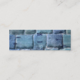 Architect Blue Sandstone Mini Visitenkarte