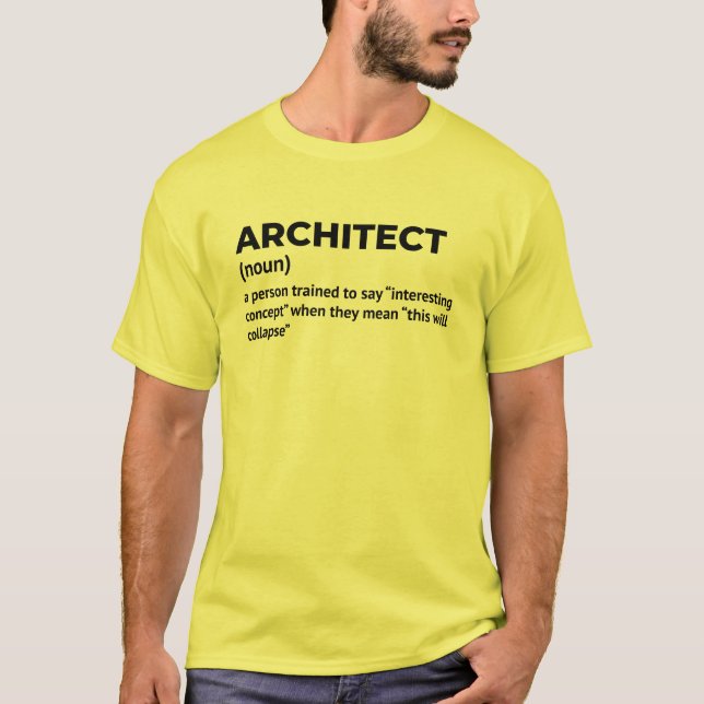 Architect Definition - Funny Men's Shirt (Vorderseite)