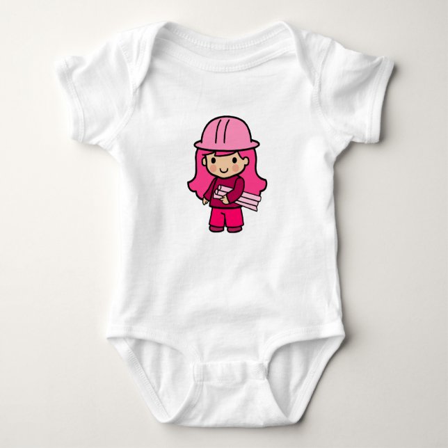 Architect Girl Baby Strampler (Vorderseite)