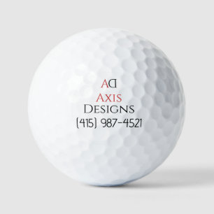 Architect Golf Ball Blueprint Branding
