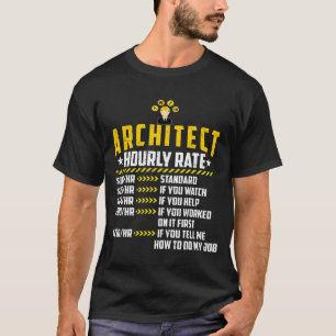 Architect Hourly Rate Lieben Architecture Labour R T-Shirt