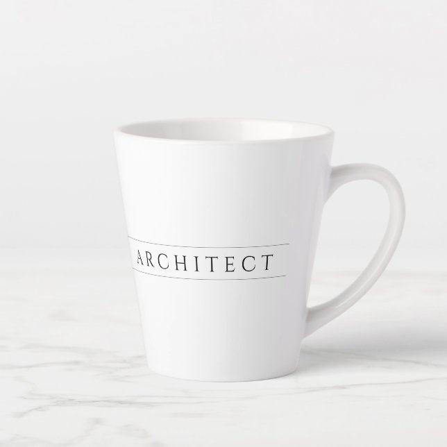 ARCHITECT Latte Tasse / Schwarz (Rechts)
