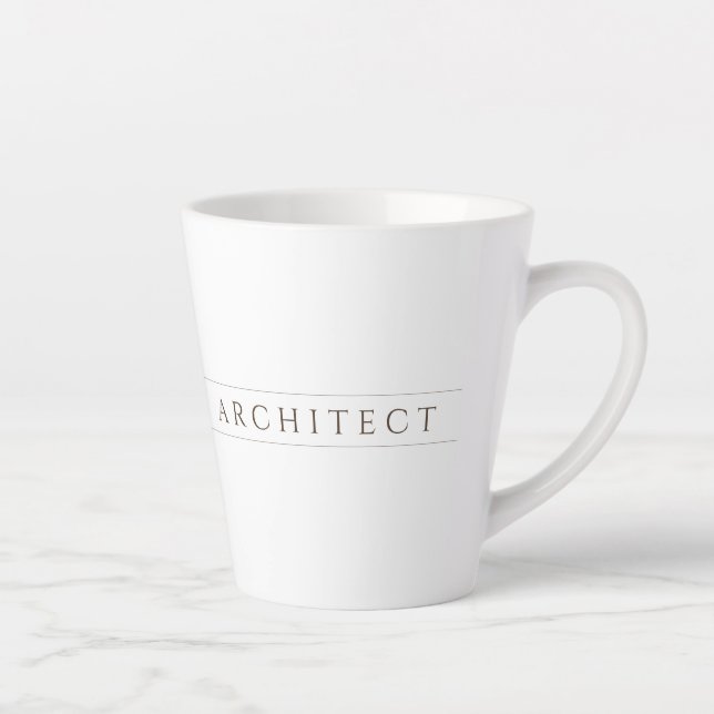 ARCHITECT Latte Tasse / Sepia (Rechts)