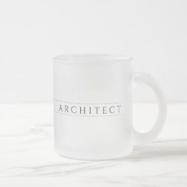 ARCHITECT Mattiertes Glas Tasse / Schwarz
