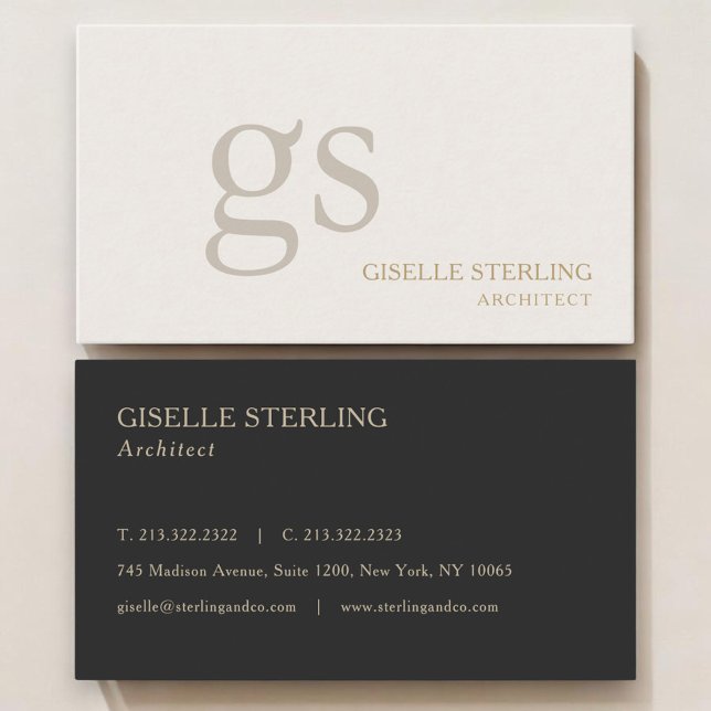 Architect Monogram Professional Visitenkarte (Von Creator hochgeladen)