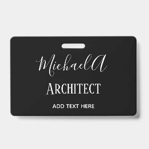 ARCHITECT Personalisierte Geschenke Klassisch Schw Ausweis