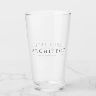 ARCHITECT Pint Trinkglas / Schwarz Glas