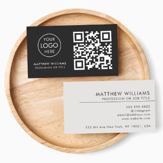 Architect Professional QR Code Logo Modern Visitenkarte