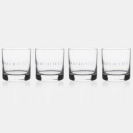 ARCHITECT Rocks Glass Trinkbehälter Set / Marine Whiskyglas