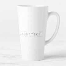 ARCHITECT Tall Latte Tasse / Grau