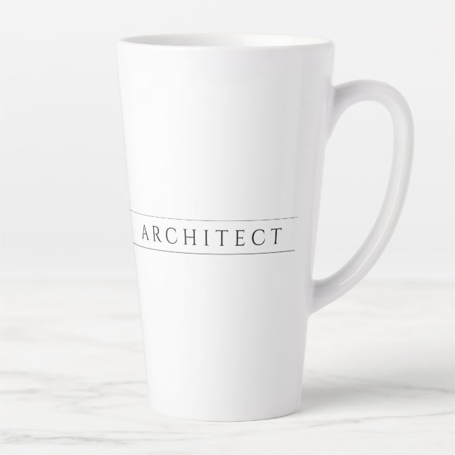 ARCHITECT Tall Latte Tasse / Schwarz (Rechts)