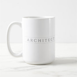 ARCHITECT Tall Weiße Tasse / Grau