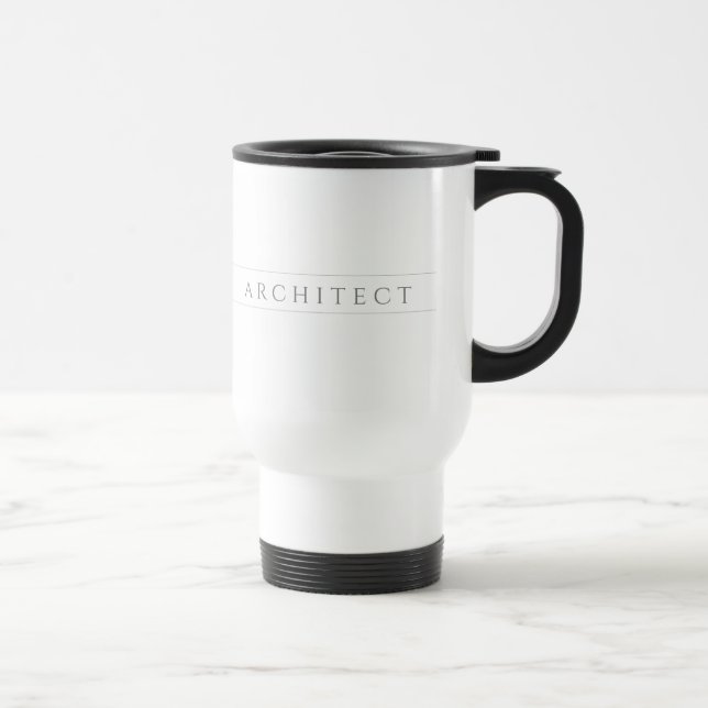 ARCHITECT Travel Mug / Grau Reisebecher (Rechts)
