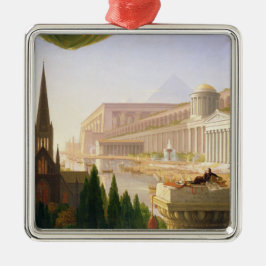 Architect's Dream (von Thomas Cole) Ornament Aus Metall