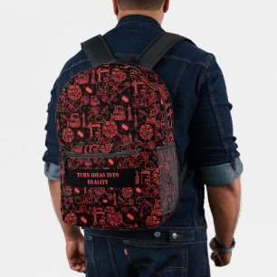 Architectural Blueprint Engineer Bedruckter Rucksack