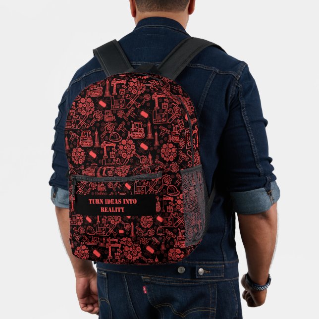 Architectural Blueprint Engineer Bedruckter Rucksack (Insitu (Modell))