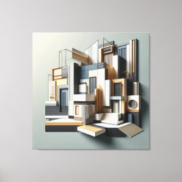 Architectural Facade Abstraction Leinwanddruck