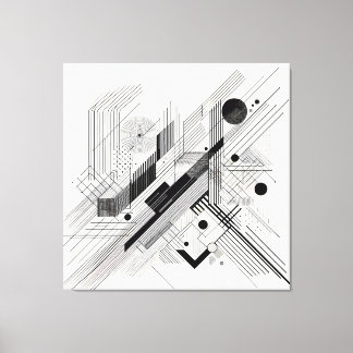 Architectural Line Matrix Leinwanddruck