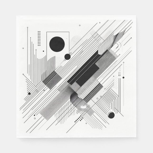 Architectural Line Matrix Serviette (Vorderseite)