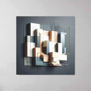 Architectural Relief Structure Leinwanddruck