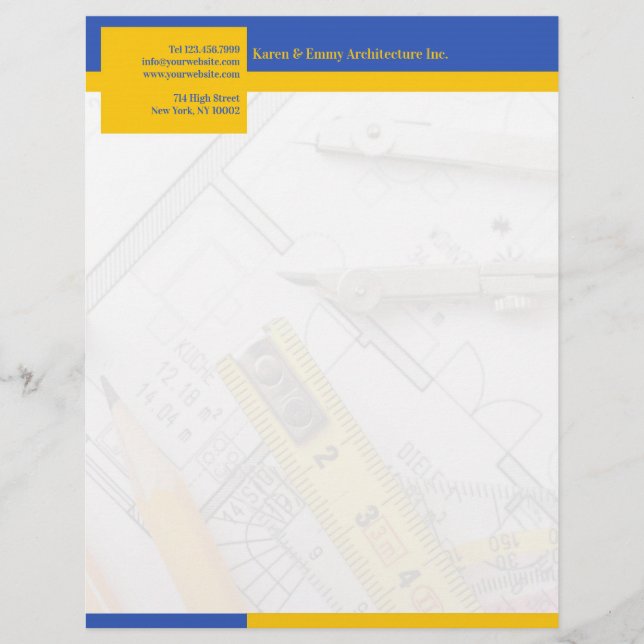 Architecture Letterhead Briefbogen (Vorderseite)