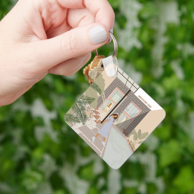 Architecture lover, Star House de Xavier Salas Schlüsselanhänger (Hand)