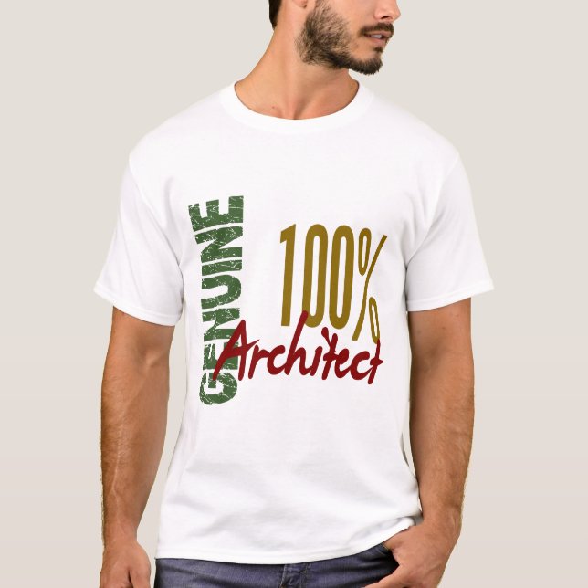 Architekt 100% echt T-Shirt (Vorderseite)