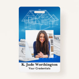 Architekt Contractor Lanyard Abzeichen - Siehe Rüc Ausweis