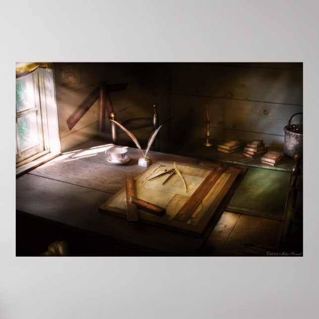 Architekt - Der Zeichentisch Poster (Vorne)