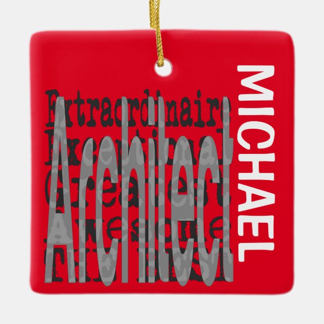 Architekt Extraordinaire CUSTOM Keramikornament (Vorderseite)