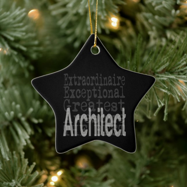 Architekt Extraordinaire Keramik Ornament (Baum)
