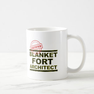 Architekt für Forts aus Decken Lustiger Becher ode Tasse