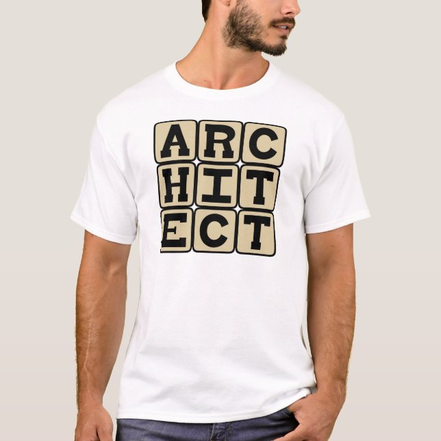 Architekt, Gebäude Designer T-Shirt (Vorderseite)