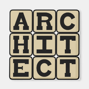 Architekt, Gebäudeplaner Magnet