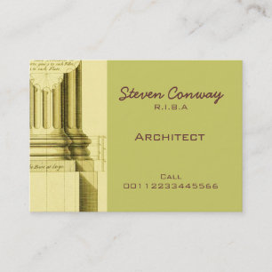 Architekt ~ gotisches Architekturdesign Visitenkarte