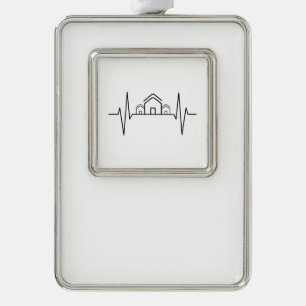 Architekt - Heartbeat Houses Rahmen-Ornament Silber