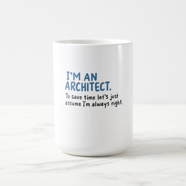 Architekt - Ich bin Architekt Kaffeetasse (Mittel)