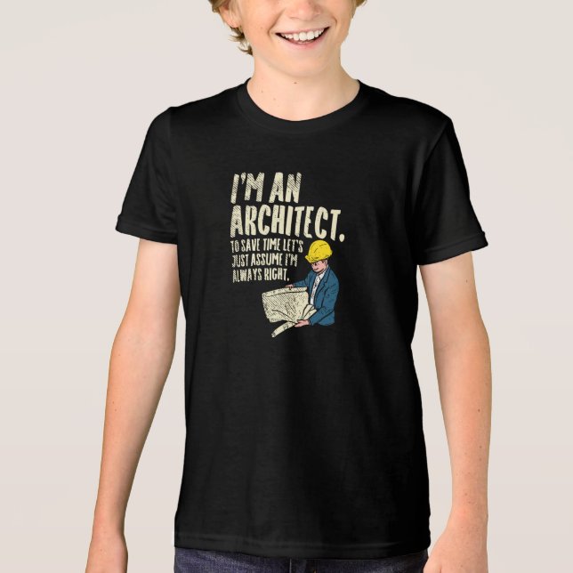Architekt - Ich bin Architekt Tri-Blend Shirt (Vorderseite)