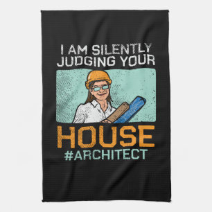 Architekt - Ihr Haus beurteilen Geschirrtuch